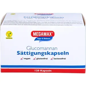MEGAMAXSättigungskapselnGlucomannan120Stück