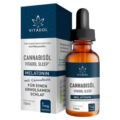 Melatonin 10ml / 25mg Cannabisöl Vitadol Sleep Tro., 10 ml