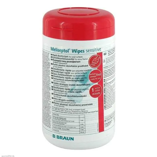 MELISEPTOL Wipes sensitive Spenderbox, 60 St