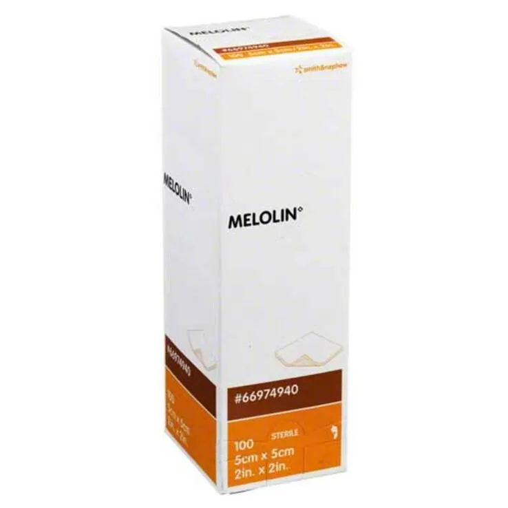 Melolin 5x5cm Wundauflagen s, 100 St