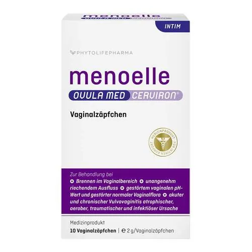 Menoelle Ovula med Cerviron Vaginalovula, 10 St
