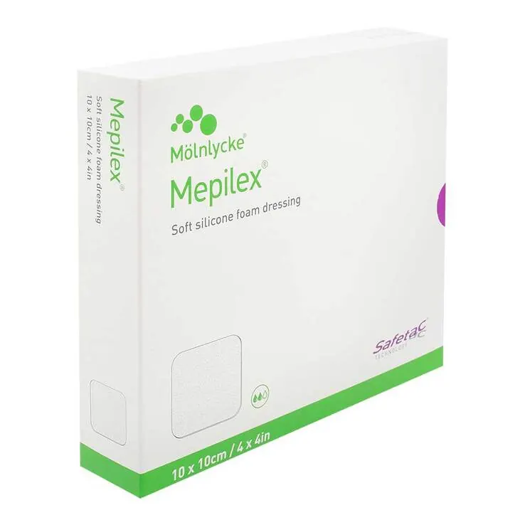 MEPILEX 10x10 cm Schaumverband, 5 St