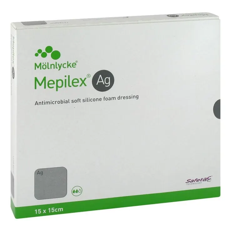 Mepilex AG Schaumverband 15x15 cm steril, 5 St