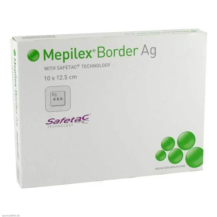 Mepilex Border Ag Verband 10x12,5cm, 5 St