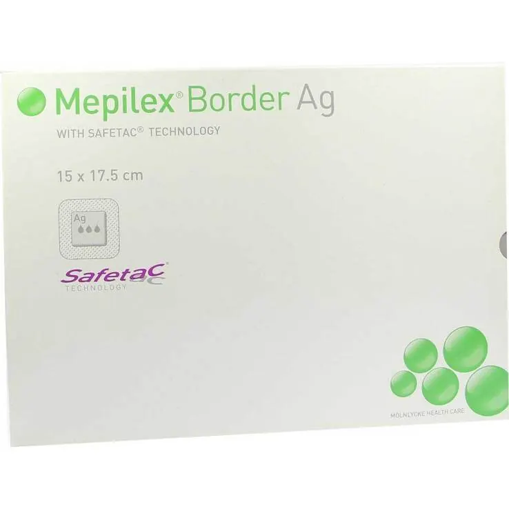 Mepilex Border Ag Verband 15x17,5cm, 5 St
