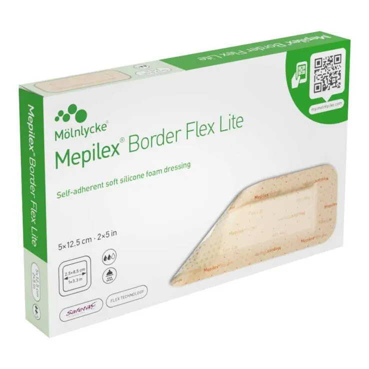Mepilex Border Flex Lite Schaumverband 5x12,5 cm, 5 St