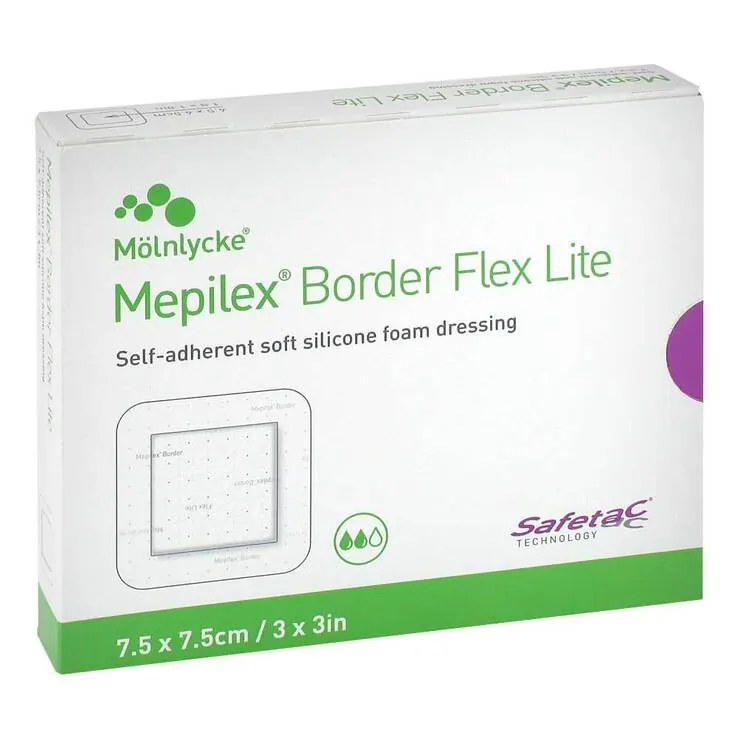 Mepilex Border Flex Lite Schaumverband 7,5x7,5 cm, 10 St