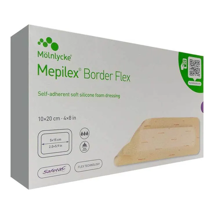 Mepilex Border Flex Schaumverband haft.10x20 cm steril , 10 St