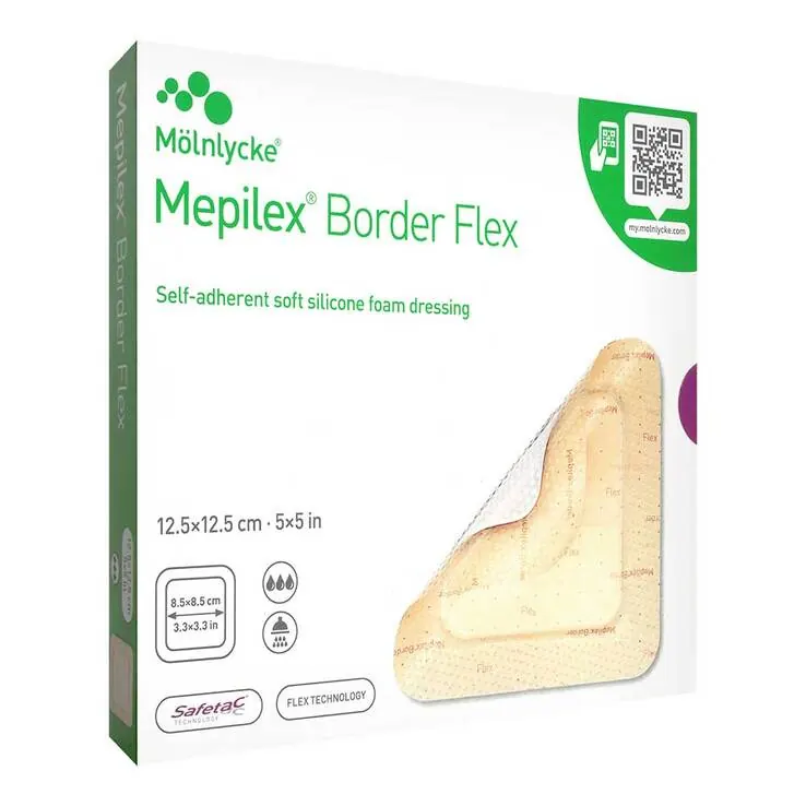 Mepilex Border Flex Schaumverband haft.12,5x12,5 cm, 5 St