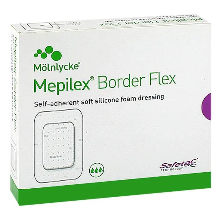 Mepilex Border Flex Schaumverband haftend 13x16 cm, 5 St