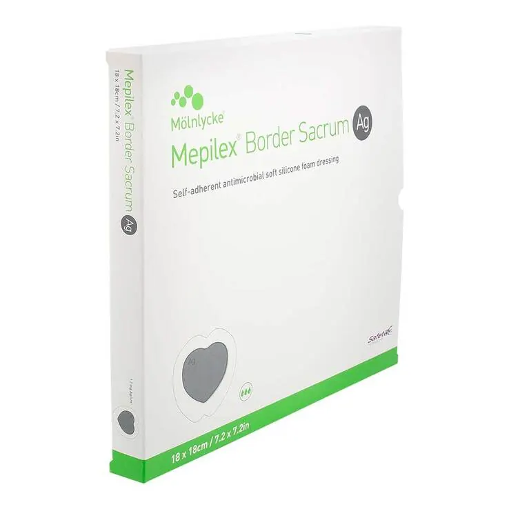 Mepilex Border Sacrum Ag Schaumverband 18x18 cm steril , 5 St