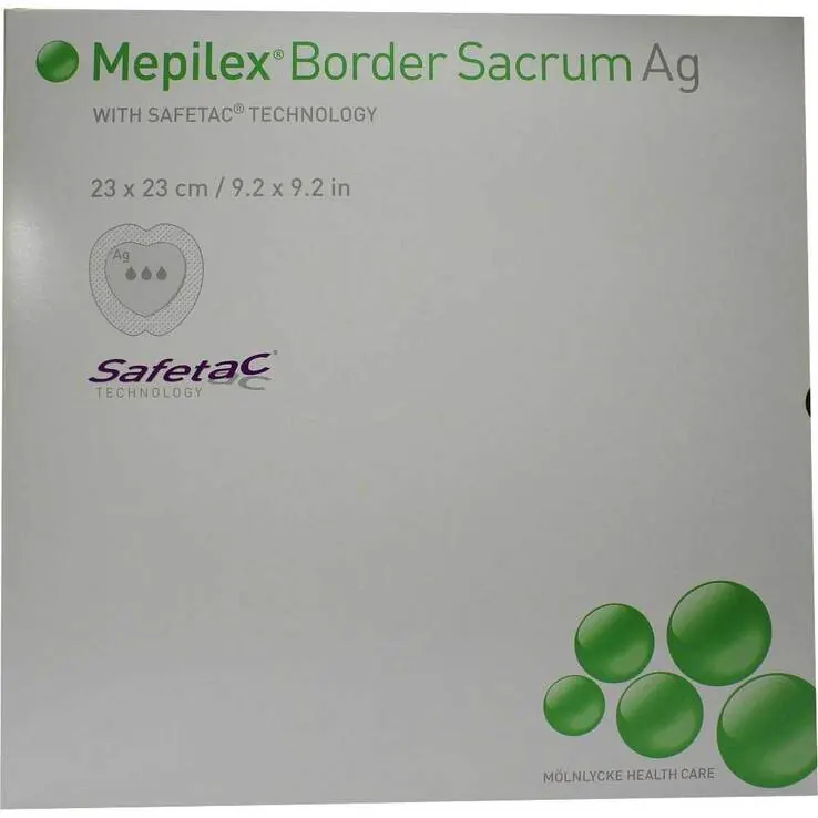 Mepilex Border Sacrum Ag Verband 23x23cm, 5 St