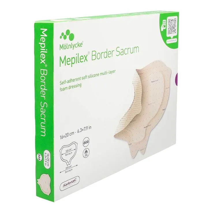 Mepilex Border Sacrum Schaumverband 16x20 cm steril, 5 St