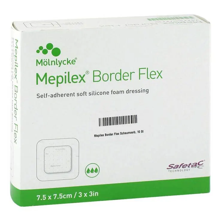 Mepilex Border Schaumverband 7,5x7,5cm, 10 St