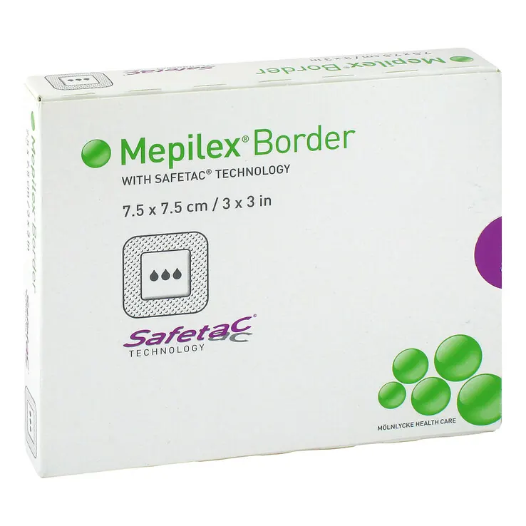 Mepilex Border Verband 7,5x7, 5 St