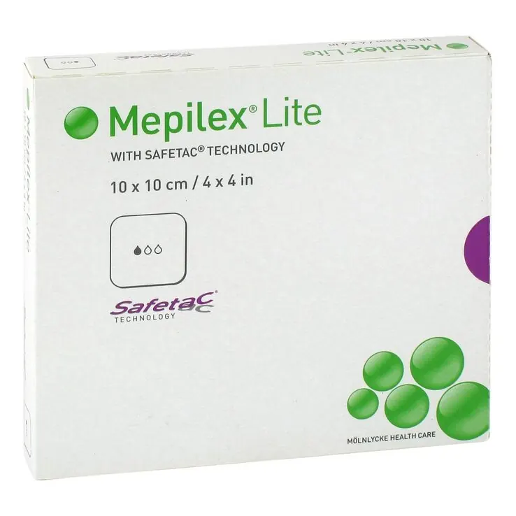 Mepilex Lite Schaumverband 10x10cm steril, 5 St