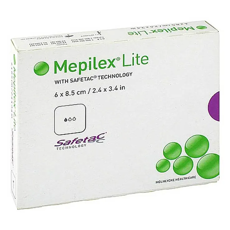 MEPILEX Lite Schaumverband 6x8,5 cm steril, 5 St