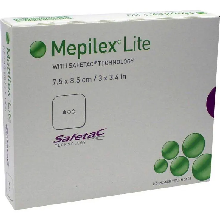Mepilex Lite Schaumverband 7,5x8,5cm steril, 5 St