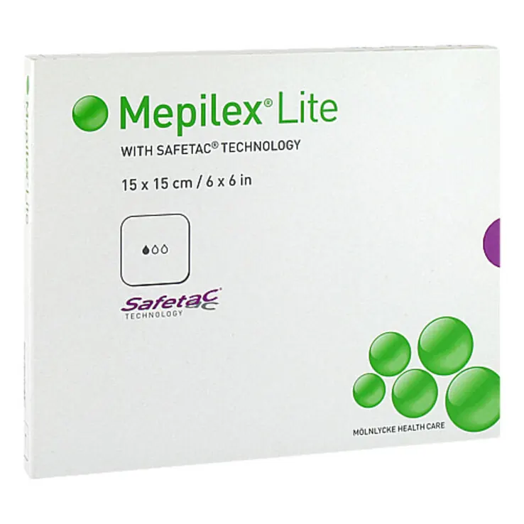 Mepilex Lite Silikonverband 15x15cm, 5 St