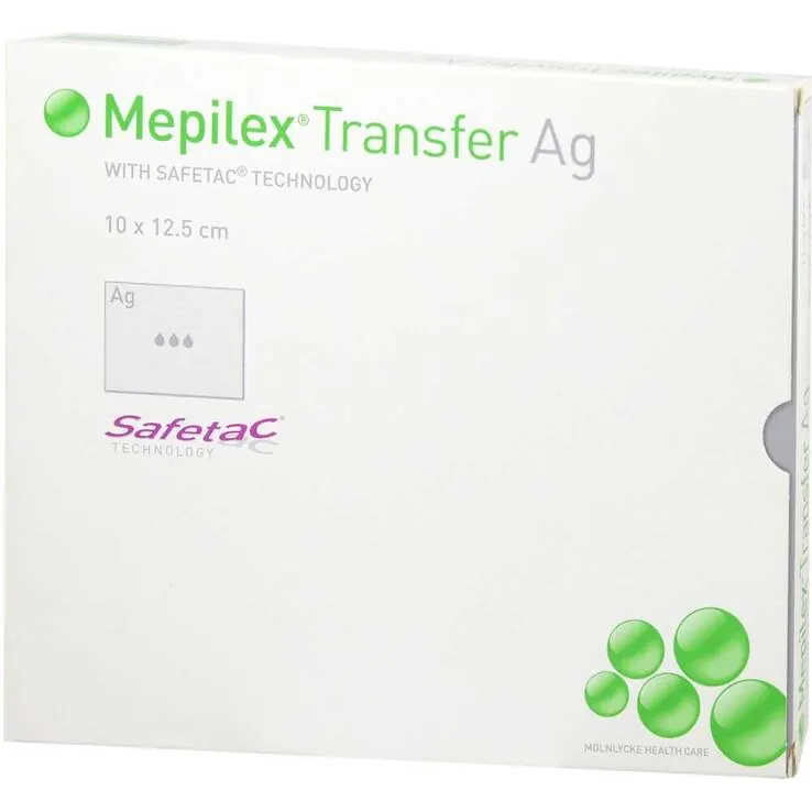 Mepilex Transfer Ag Schaumverband 10x12,5cm, 5 St