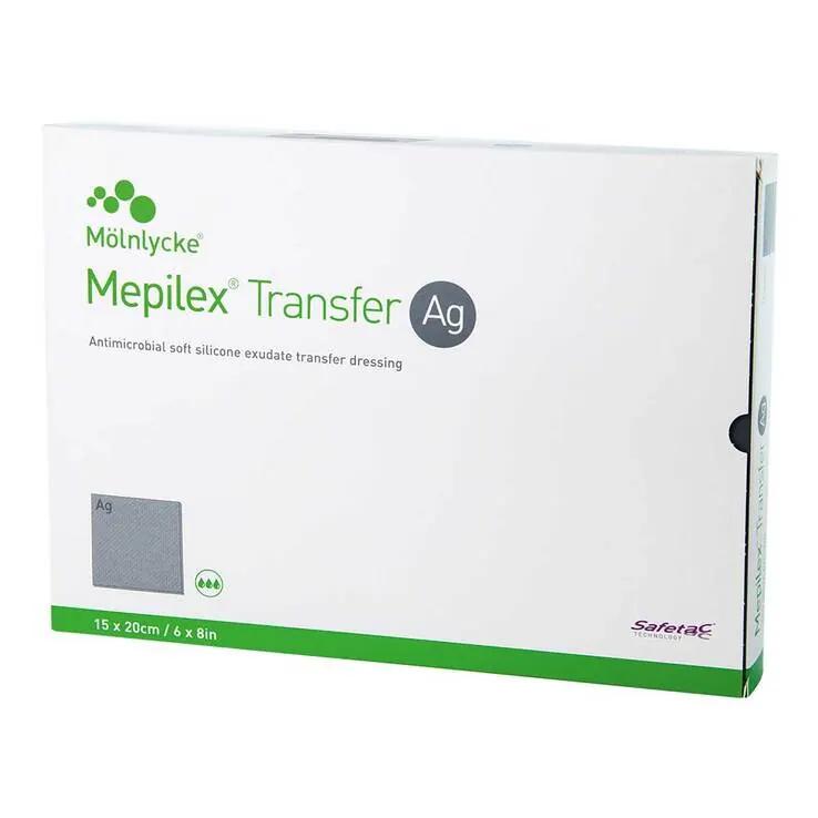 Mepilex Transfer Ag Schaumverband 15x20 cm steril, 10 St