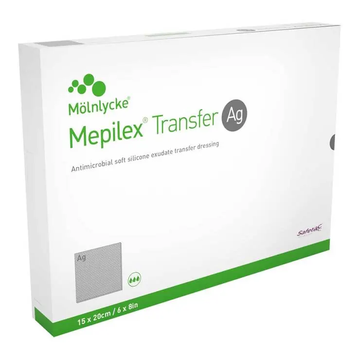 Mepilex Transfer Ag Schaumverband 15x20cm, 10 St