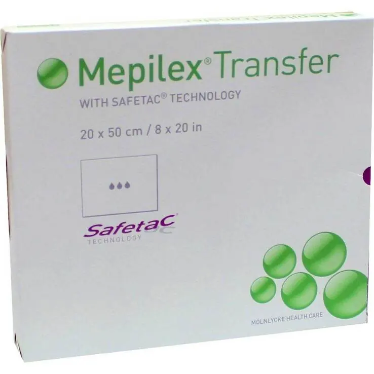 Mepilex Transfer Wundverband 20X50cm steril, 4 St
