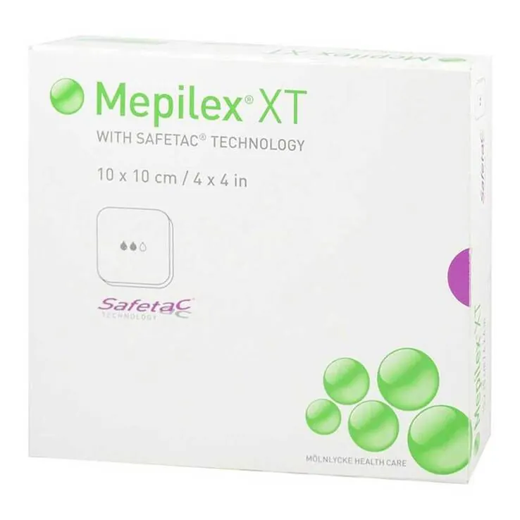 Mepilex XT 10x10 cm Schaumverband, 10 St
