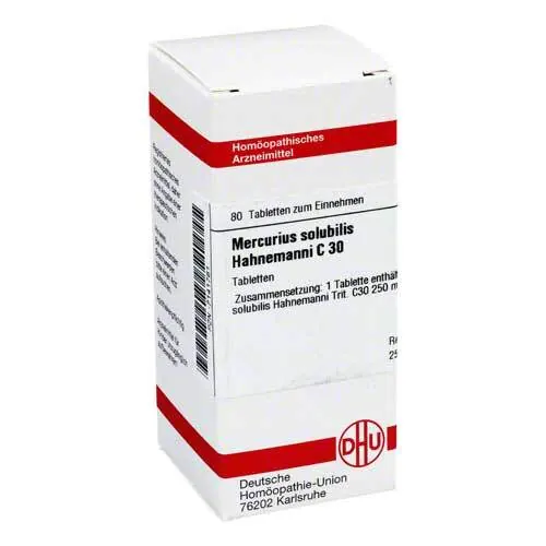 Mercurius Solubilisubilis Hahnemanni C 30 Tabletten, 80 St