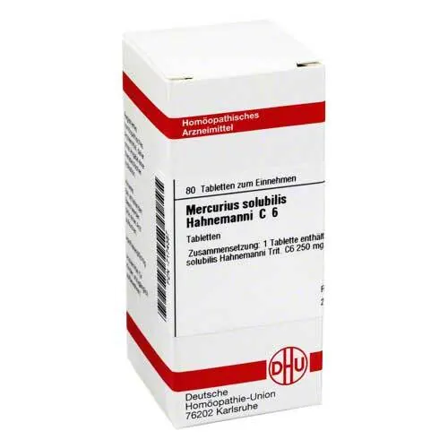 Mercurius Solubilisubilis Hahnemanni C 6 Tabletten, 80 St
