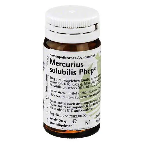 Mercurius Solubilisubilis Phcp Globuli, 20 g