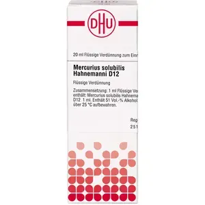 MERCURIUSSOLUBILISHahnemanniD12Dilution20ml