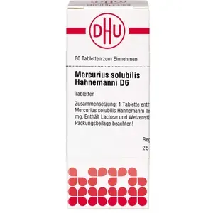 MERCURIUSSOLUBILISHahnemanniD6Tabletten80St