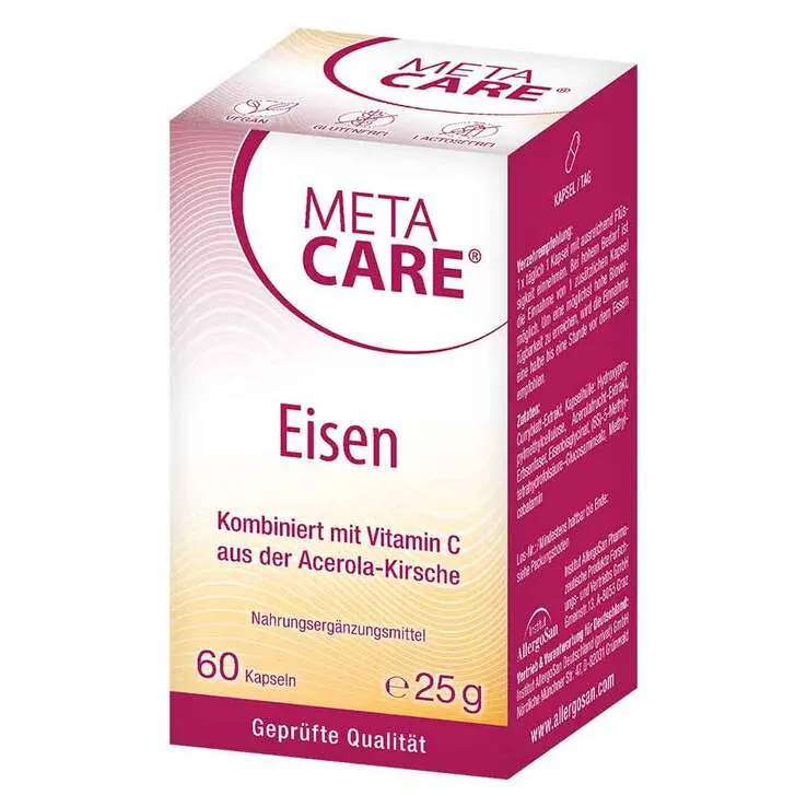 Meta-Care Eisen Kapseln, 60 St