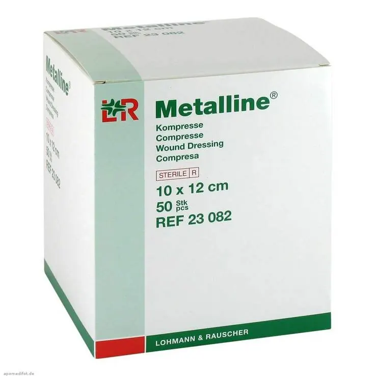 Metalline Kompressen 10x12cm, 50 St