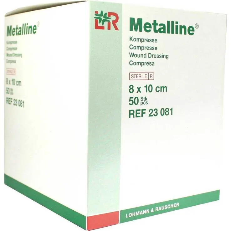 Metalline Kompressen 8x10cm, 50 St