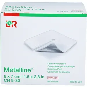 METALLINEDrainKompressen6x7cm50St
