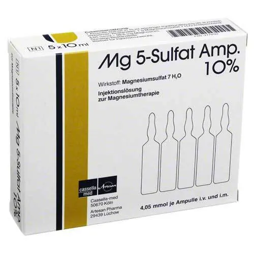 MG 5 Sulfat Ampulle 10% Injektionslösung, 5 St