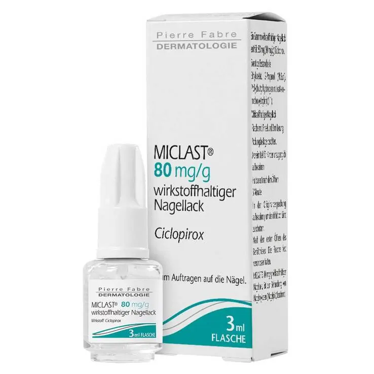 Miclast 80 mg / g wirkstoffhaltiger Nagellack, 3 ml