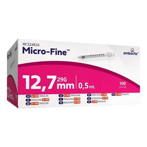 MICRO-FINE Insulinspritze 0,5 ml U100 12,7 mm, 100 St