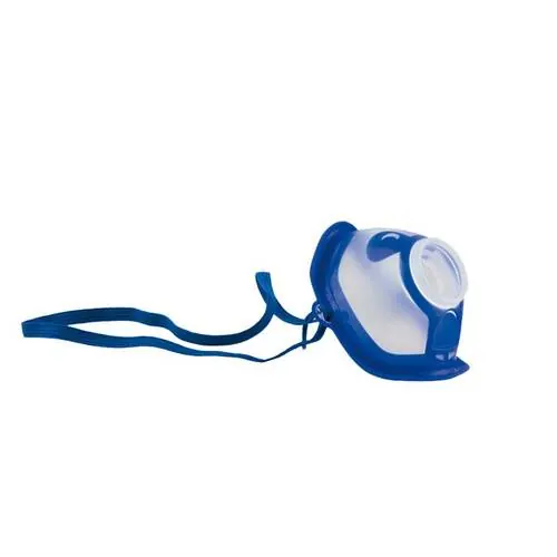 MICRODROP RF7 Maske Kind blau transparent, 1 St