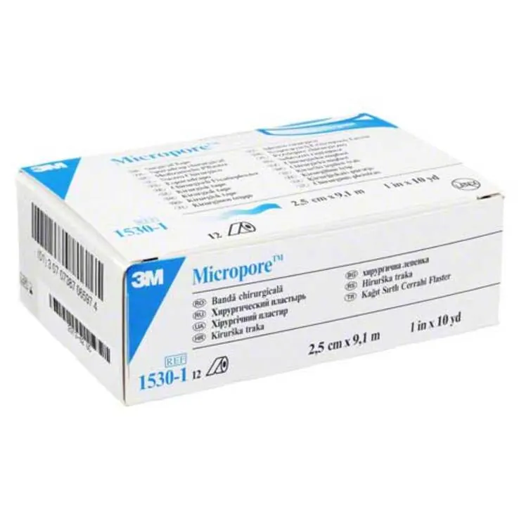 Micropore Vliespflaster 9,1 mx2,5 cm weiß 1530 - 1, 12 St