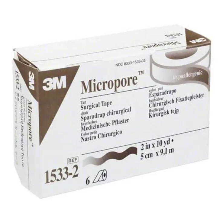 Micropore Vliespflaster 9,1 mx5 cm haut 1533 - 2, 6 St