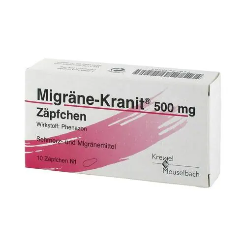 Migräne Kranit 500 mg Zäpfchen, 10 St