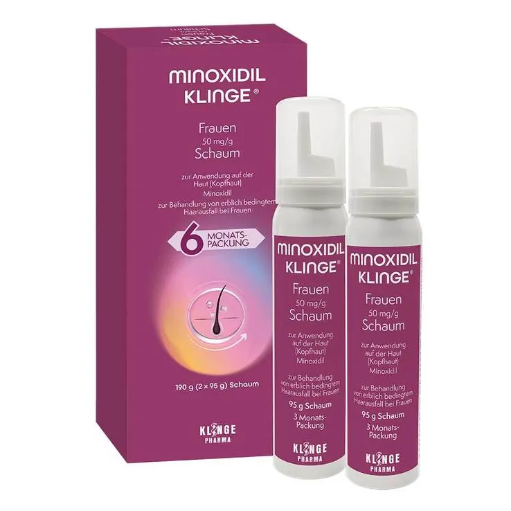 Minoxidil Klinge Frauen 50 mg / g Schaum, 190 g