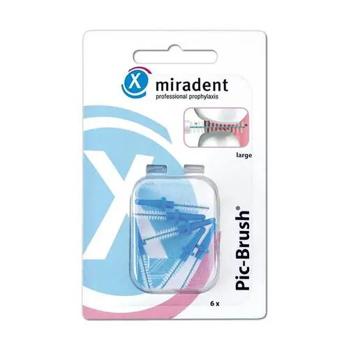 MIRADENT Interd.Pic-Brush Ersatzb.large blau, 6 St