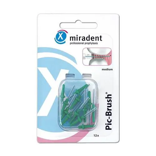 MIRADENT Interd.Pic-Brush Ersatzb.medium grün, 12 St