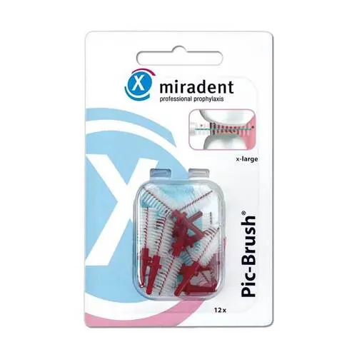 MIRADENT Interd.Pic-Brush Ersatzb.x-large bordeaux, 12 St