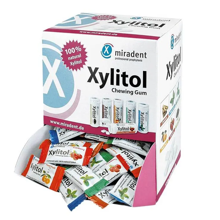 MIRADENT Xylitol Zahnpflegekaugummi Schüttv.sortiert, 200 St