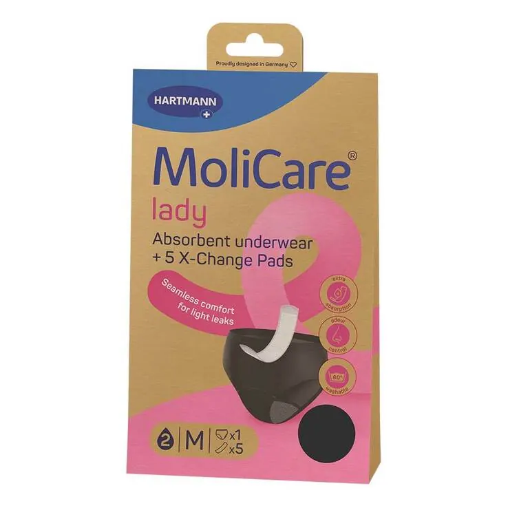 Molicare lady Absorbent underwear + 5 Pads Größe M, 1 St